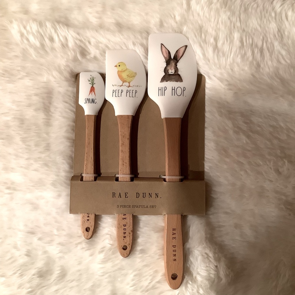 Rae Dunn Set of 3 Silicone Easter Spatula Set